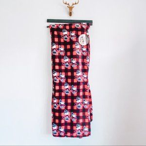 Peanuts Checkered Velvet Soft Throw Nwt